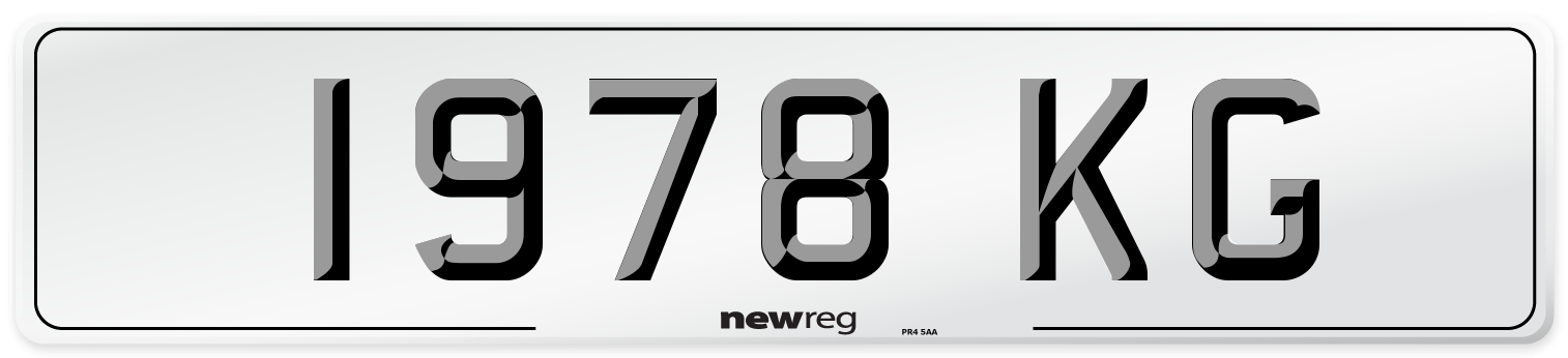 1978 KG Number Plate from New Reg